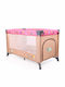 Moni Safari Playpen with Mattress Brown 125x65cm