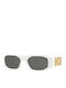 Versace Unisex Sunglasses with White Plastic Frame and Gray Lens VE4361 401/87