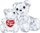 Swarovski Decorative Bear made of Crystal 3.3x2.9x4.9cm 1pcs