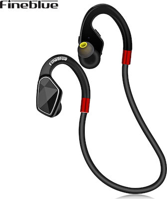 Fineblue MT-2 In-ear Bluetooth Handsfree Căști cu Rezistență la Transpirație Negrα