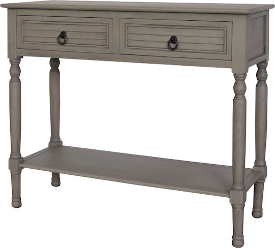 Classic Конзолна маса Дървена Savannah Grey Д91xШ35xВ75cm