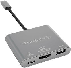 TerraTec Connect C3 USB-C / USB-A Docking Station με PD