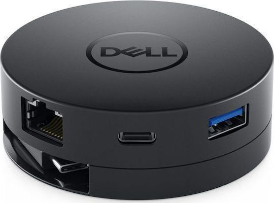 Dell DA300 USB-C / USB-A Docking Station με HDMI 4K PD Ethernet Μαύρο