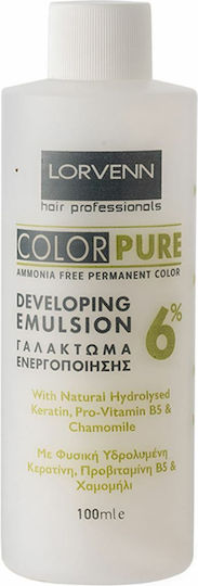 Lorvenn Color Pure Colour Activator Cream 20Vol Ammonia Free 100ml