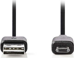 Nedis CCGP60500BK05 Редовна USB 2.0 към Микро USB 0.5м Черен