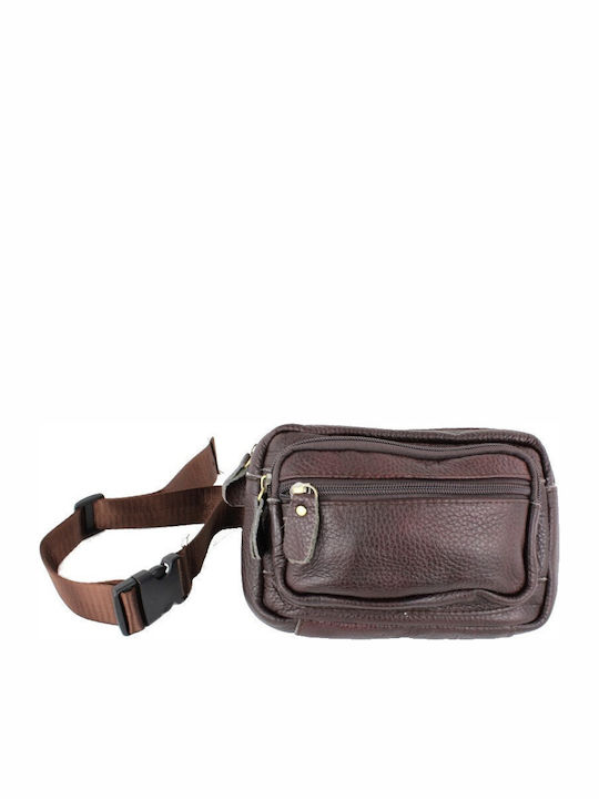 Annie Leather Leather Waist Bag Brown