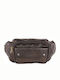 Annie Leather 2137 Men's Leather Waist Bag Brown