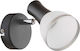 Elmark Eddy Single Spot with Socket E14 in Black Color