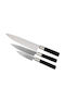 Kai Wasabi Black Knife Set of Stainless Steel 67S-300 3pcs