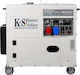 Könner & Söhnen 9200HDES-1/3 ATSR Leise Generators Erdöl mit Rädern und maximaler Leistung 9kVA