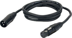 DAP-Audio XLR Cable Male to XLR Female Black 3m FL013