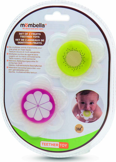 Baby to Love Fruit Μασητικό Οδοντοφυΐας από Πλαστικό για 3 m+ 2τμχ