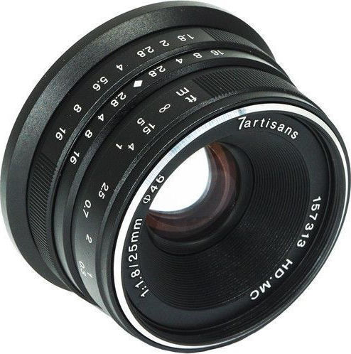 7artisans Crop Camera Lens Photoelectric 25mm f/1.8 Fixed for Fujifilm X Mount Black