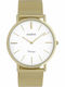 Oozoo Vintage Women's Watch with Gold Metal Bracelet