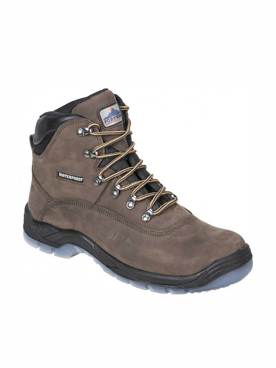 Portwest Cizme Siguranță Maro S3 Waterproof cu Certificare SRC WR