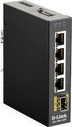 D-Link DIS‑100G‑5SW Unmanaged L2 Switch with 4 Ethernet Ports and 1 SFP Port