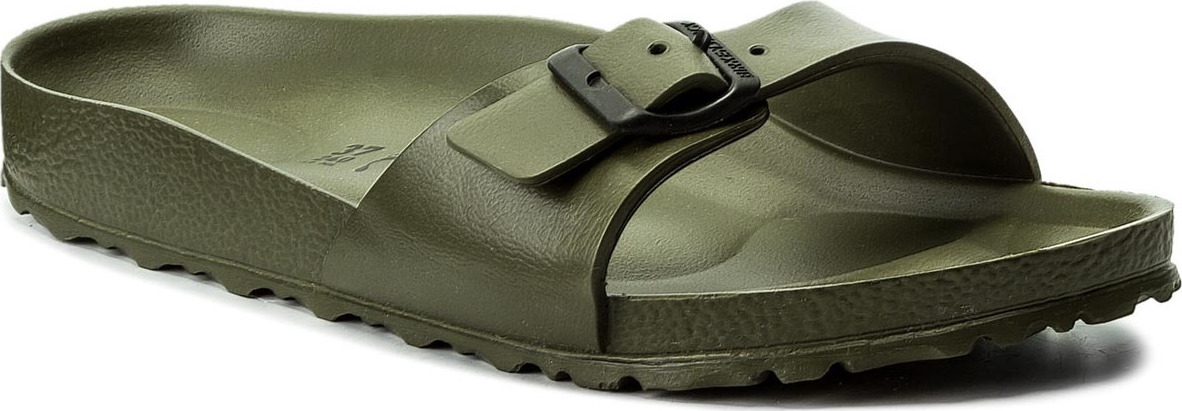 birkenstock madrid khaki patent