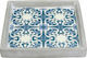 Zaros Decorative Square Concrete Platter Beige 20x20x3cm