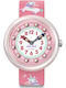 FlikFlak Kids Analog Watch Magical Dream with Fabric Strap Pink