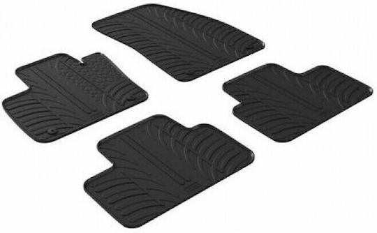 Lampa Set of Front and Rear Mats 4pcs Tray Type for Ford EcoSport Black