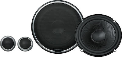 Kenwood Set Auto-Lautsprecher Autolautsprecher 6" mit 80W RMS (2 Weg)