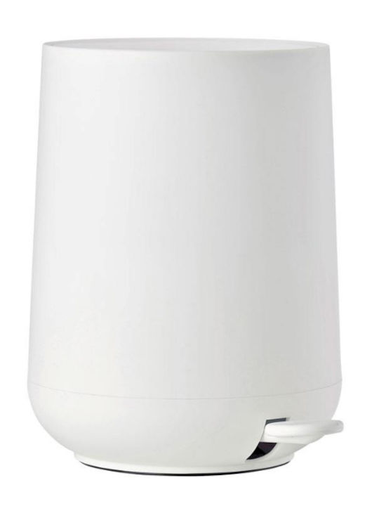 Zone Denmark Nova Plastic Toilet Bin with Soft Close Lid 5lt White