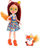 Mattel Κούκλα Enchantimals Felicity Fox & Flick για 4+ Ετών