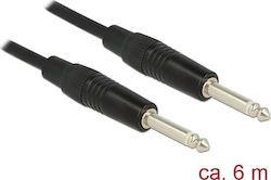 DeLock Premium 6.3mm male - 6.3mm male