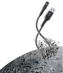 Cellular Line Extreme Geflochten USB-A zu Lightning Kabel Schwarz 1.2m (TETRACABMFI1MK)