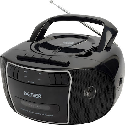 Denver Φορητό Ηχοσύστημα TCP-40 με CD / Κασετόφωνο / Ραδιόφωνο σε Μαύρο Χρώμα