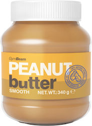 GymBeam Unt De Arahide Apălat 100% Peanut Butter Cu Smooth 340gr