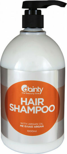 Dalon Dainty Hair With Argan Oil Shampoos Reconstruction/Nourishment & Shine for All Hair Types 1000ml