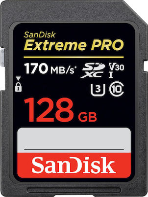 Sandisk Extreme Pro SDXC 128GB U3 V30 (170MB/s)