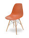 Monte Carlo Kitchen Polypropylene Chair Orange 54x46x81cm 4pcs