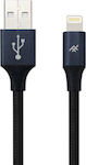 iFrogz Geflochten USB-A zu Lightning Kabel Schwarz 3m (IFUSLC-BK3)