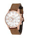 Slazenger Watch Battery with Brown Leather Strap SL.27.1338.2.02