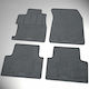 Cik Set of Front and Rear Mats 4pcs Tray Type for Opel Karl 2015+ Black