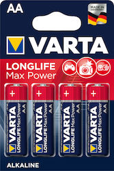 Varta Longlife Max Power AA 1.5V 4τμχ 4706101404