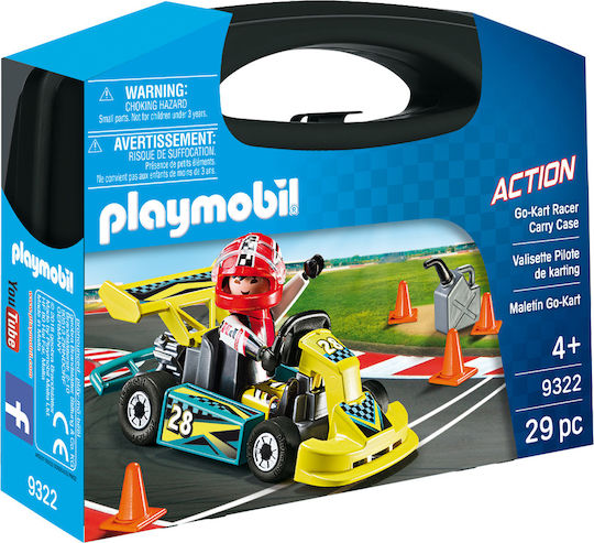 Playmobil Koffer Aktion Go Kart Racer Carry Case für 4+ Jahre Jahre