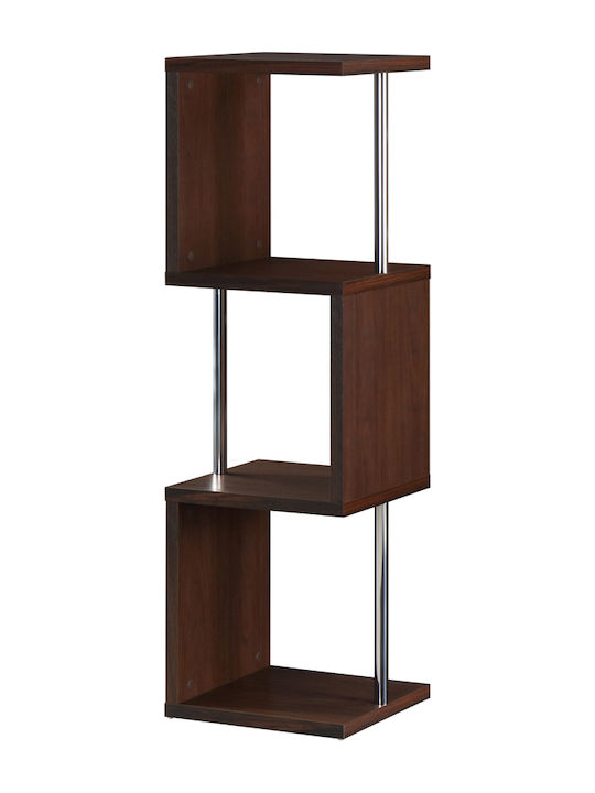 Bookcase Sienna 3 35x35x120cm Walnut