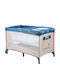 Bebe Stars Enjoy Laufstall 2 Ebenen mit Wickeltisch & Matratze Blau 125x65cm