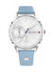 Tommy Hilfiger Brooke Γυναικείο Ρολόι 38mm Μπαταρίας με Γαλάζιο Δερμάτινο Λουράκι