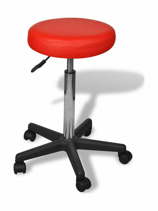Office Desk Stool Red 35.5x35.5x65cm