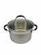 Ankor Tiefer Edelstahl-Topf 6.1Es / 24cm