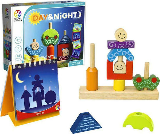 Smart Games Stacking Toy Day And Night with Lights for 36++ Months