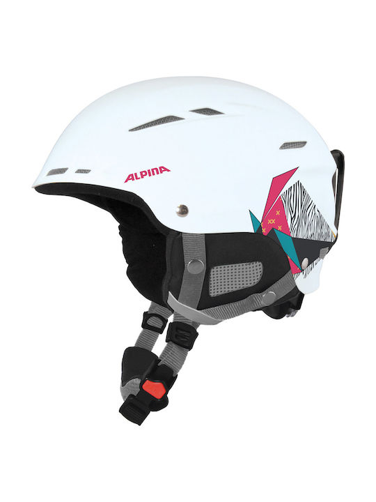 Alpina Biom Ski & Snowboard Helm White Pink matt