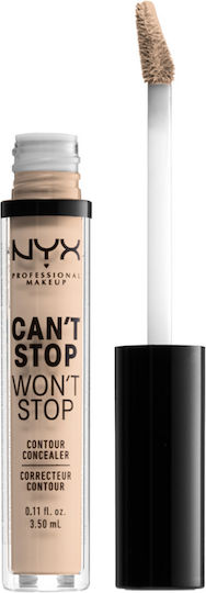 NYX Professional Makeup Can't Stop Won't Stop Contour Liquid Concealer 2 Alabaster 3.5ml