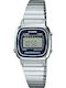 Casio Vintage Digital Women's Watch with Silver Metal Bracelet