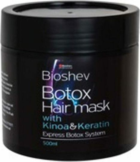 Bioshev Professional Botox Kinoa & Keratin Маска за Коса за Възстановяване с Кератин 500ml