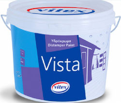 Vitex Vista Distemper Πλαστικό Υδρόχρωμα για Εσωτερική Χρήση 15lt
